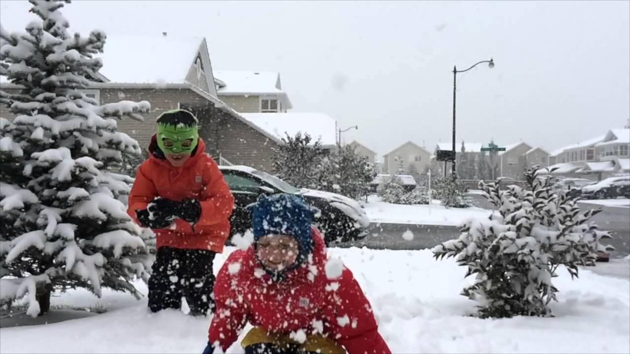 Summer Snow In Calgary September 8, 2014 YouTube