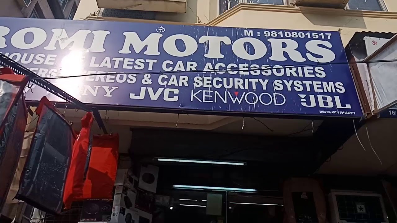 Romi motors car accessories Karol Bagh - YouTube
