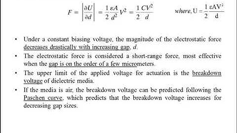 ECT 362|EC465 MEMS|S7 KTU|Electrostatic sensing and actuation | Module 2