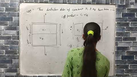two dielectric slabs of constant K 1 and K2 have been filled