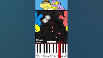 Pomni:😎 Jax:😱 Gummigoo:😱Simple Magic Trick Animation (@pinkorojapan) - Octave Piano Tutorial