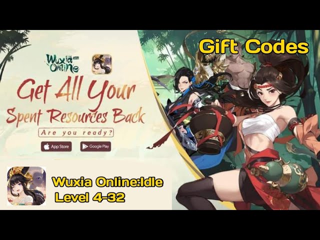 WuXia Online Idle & All 4 Codes  4 Giftcodes WuXia Online Idle