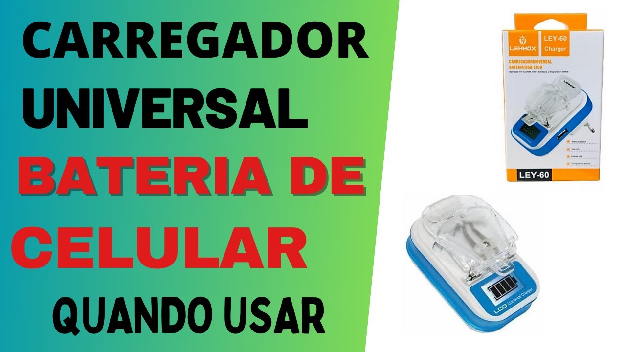 Carregador universal de bateria de celular Ley60 Lehmox