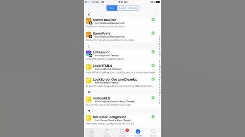 iOS 10.2 Yalu jailbreak (Quick List Tweaks)