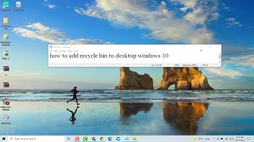 how to add recycle bin to desktop windows 10/11