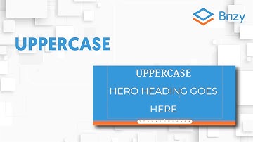 Uppercase | Brizy Cloud 2022 Shorts, How to...