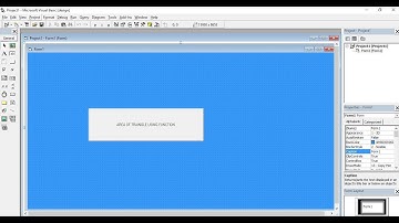 Program to calculate area of a triangle using function