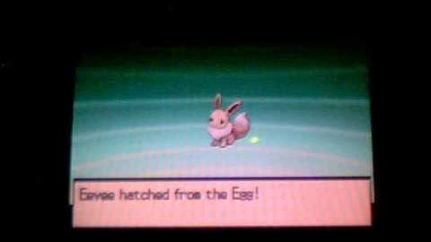 Live Shiny Eevee! After 572 eggs!