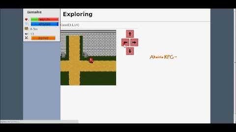 2D RPG Test in PHP