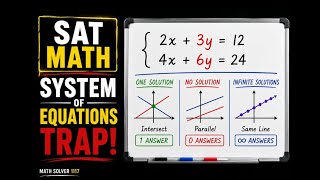 Can You Solve This SAT Math Trick 1, 0, or Infinite Solutions (No Calculator)