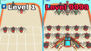 Max Level in Merge Spider Train Game !