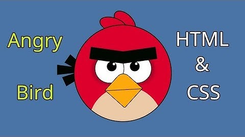 how to draw angry bird Using Only HTML & CSS - online tutorial css html