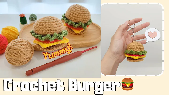 This Crochet Burger Looks Good Enough to Eat! 🍔😋| Full Crochet Tutorials | JQ Handmade