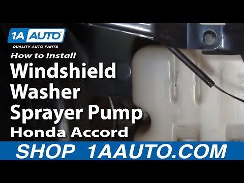 How to Replace Windshield Washer Pump 98-02 Honda Accord