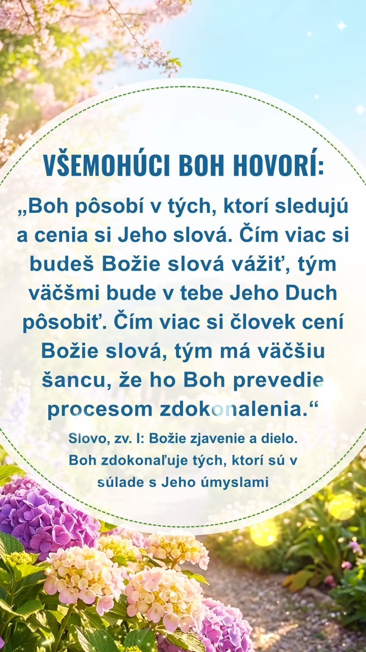 Stíšte sa pred Bohom, čítajte Jeho slová