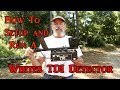 Whites TDI detector, how to set it up and operate.