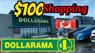 $100 shopping at DOLLAR STORE | Dollarama full tour | Sabse SASTA Store canada main | cheapest |