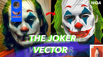 THE JOKER SPEED DRAWING (VECTOR) timelapse - The joker autodesk sketchbook digital sketch