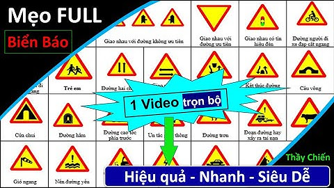 Tổng Hợp Full Học Nhanh Biển Báo 600 Câu Hỏi Thi GPLX B1 B2 C D E FC mới nhất /Thầy Chiến