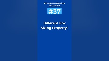 Different CSS Box Sizing Property? | CSS Interview Questions and Answers Part - 37 #css #shorts