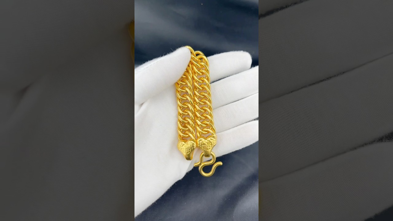 Gold-wrapped silver horsewhip bracelet, ideal for budget-conscious guy