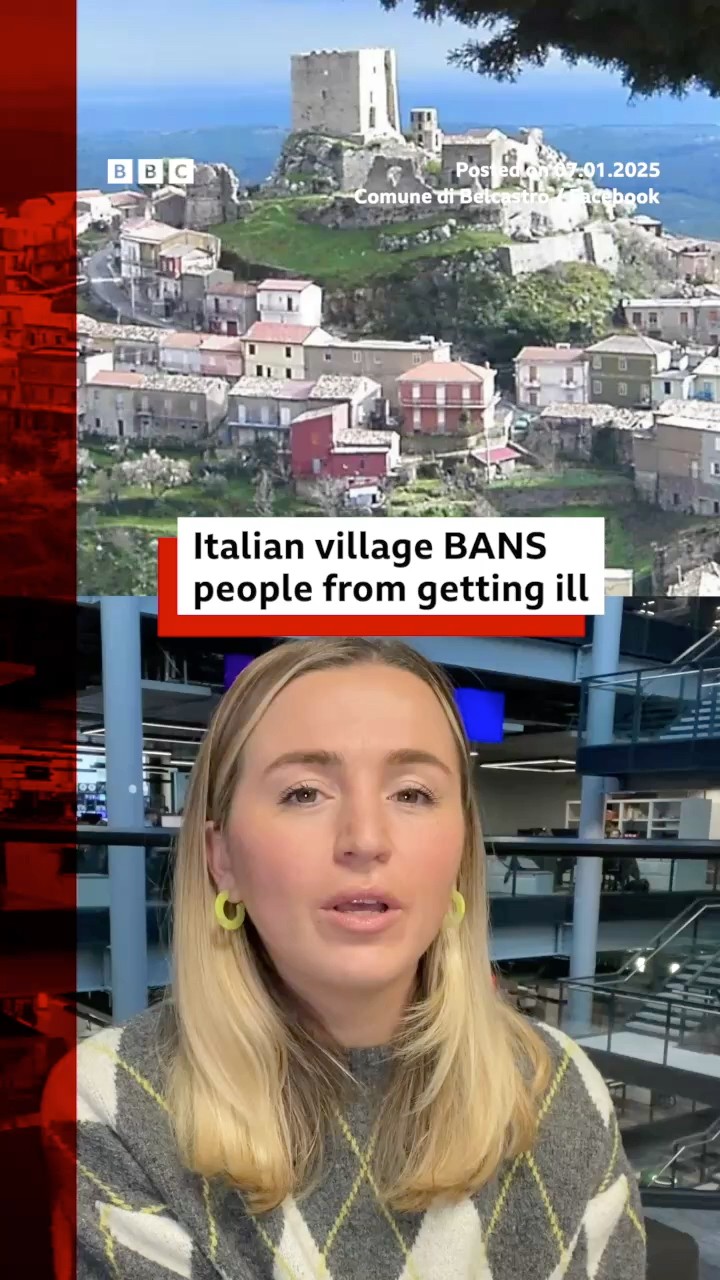 Italian village bans residents from becoming ill. #Belcastro #Calabria #BBCNews