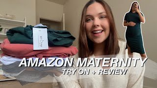 AMAZON MATERNITY TRY ON | affordable maternity clothes, best sellers, hit or miss??