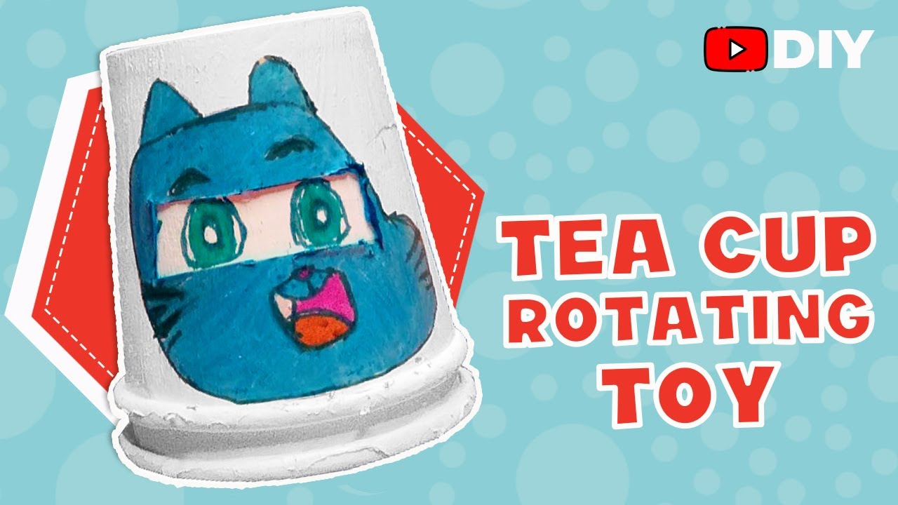 How to make Paper Cup Rotating Toy ? | DIY Paper Cup toys | DIY for ...