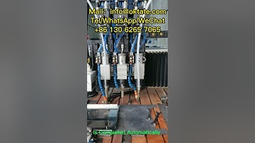 TATE CNC Automatic Stud Welding Machine With 3 Welding Heads And Laser Zinc Removal And Splash Spray