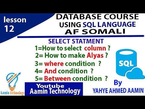 Lesson 12 DATABASE(SQL),