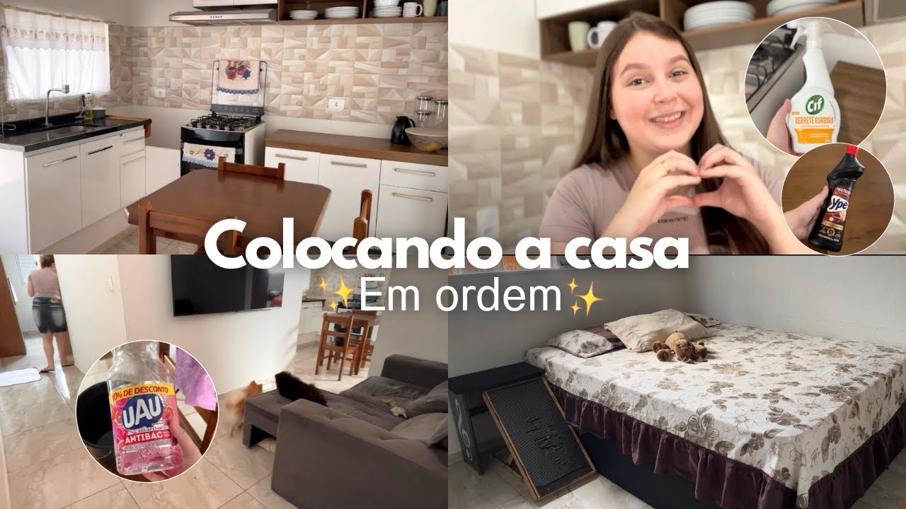 Colocando a casa em ordem comigo | Rotina real de dona de casa 🧹🏠🪴