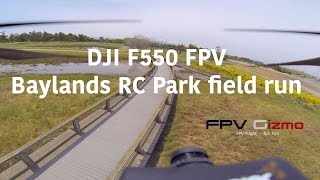 F550 FPV Baylands Rc Park field run
