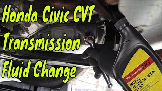 How to Change the Transmission Fluid on a 2019 Honda Civic CVT Transmission