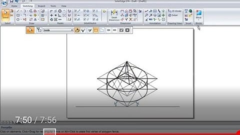 cylindrical slab and Rectangular pyramid in iso in Solid edge software