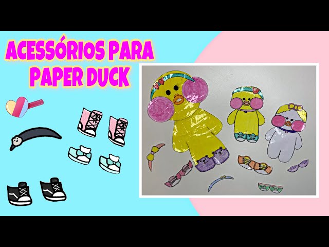 COMO DESENHAR ACESSÓRIOS PARA PAPER DUCK  Pato de papel famoso do Tiktok 