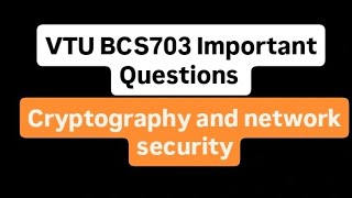 VTU BCS703 Module wise imp questions #vtu​#vtumemes​#viral​#impquestions#exam#education #engineering