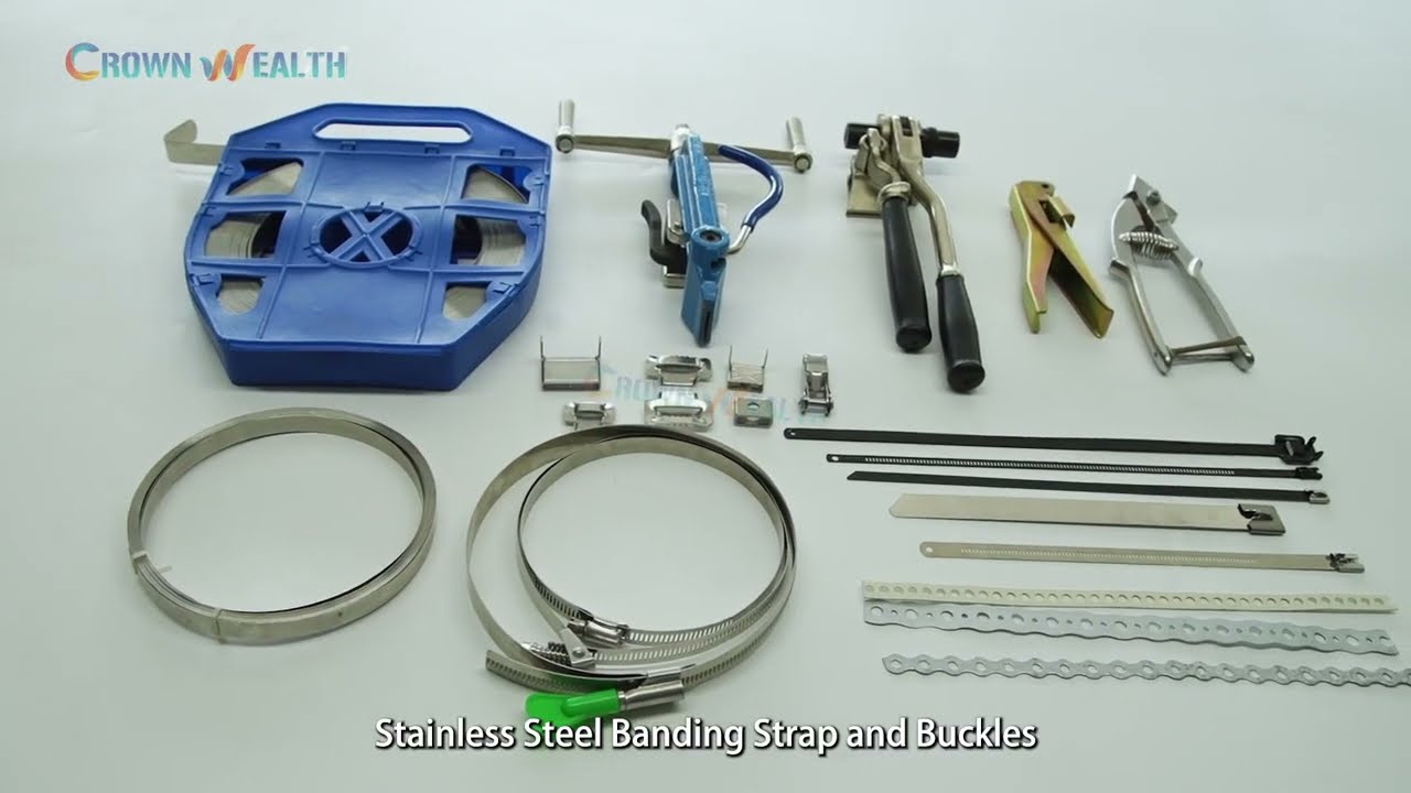 Stainless Steel Banding Strap, Buckles, Banding Tools, Pole Line Bracket, Cable Ties