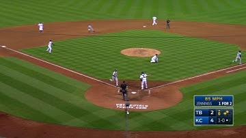 TB@KC: Jennings scores Souza Jr. with groundout