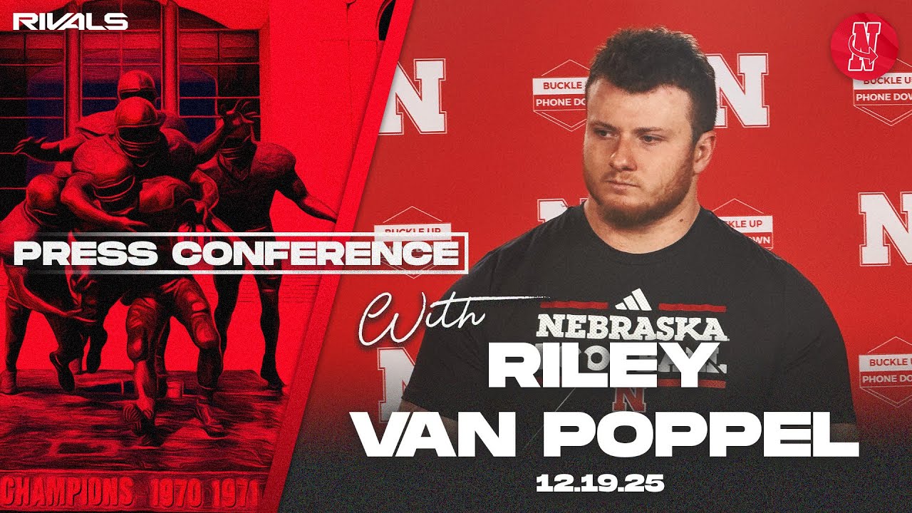 Футбольная команда Небраски: пресс-конференция Райли Ван Поппеля (19 декабря 2025 г.)