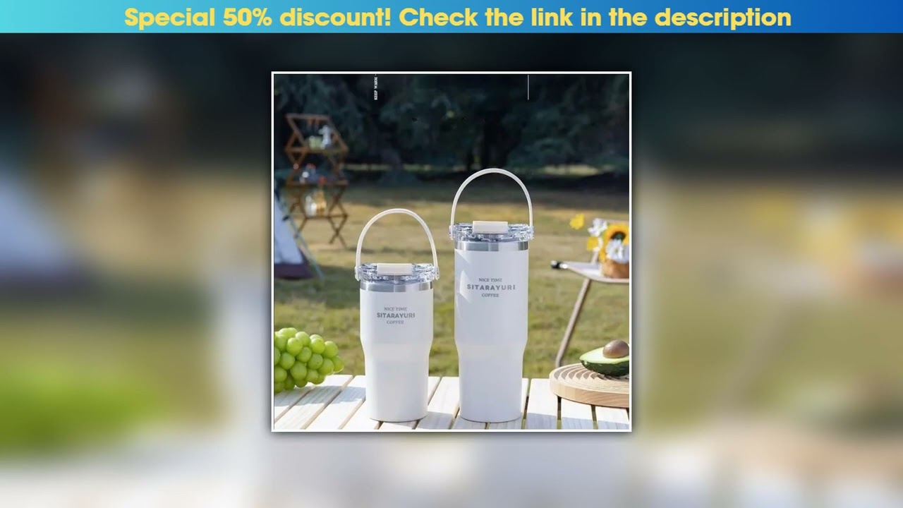 Limited 600ml 900ml Stainless Steel Coffee Thermos Cup - BPA Free Leak Proof, 6-12H Hot Cold Insula