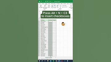 Progress checkboxes in #excel #exceltricks #exceltips #spreadsheet