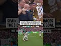 Luis de la Fuente reacts to Spain's go-ahead goal vs Uruguay