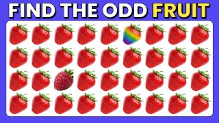 Find The Odd Emoji - Fruit 🍓🥭🍌 Edition - Numbers & Letters Edition | 40 Ultimate Puzzles 🧩 screenshot 3