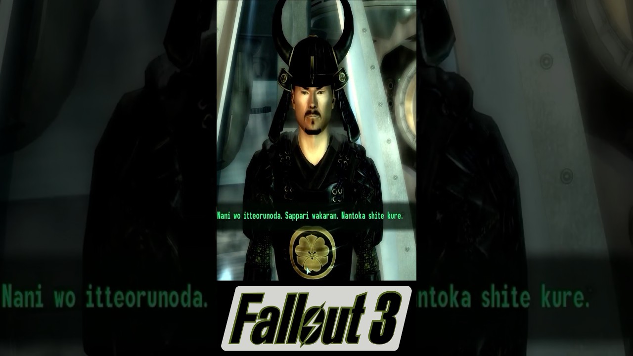 Toshiro Kago Speaking English - Fallout 3