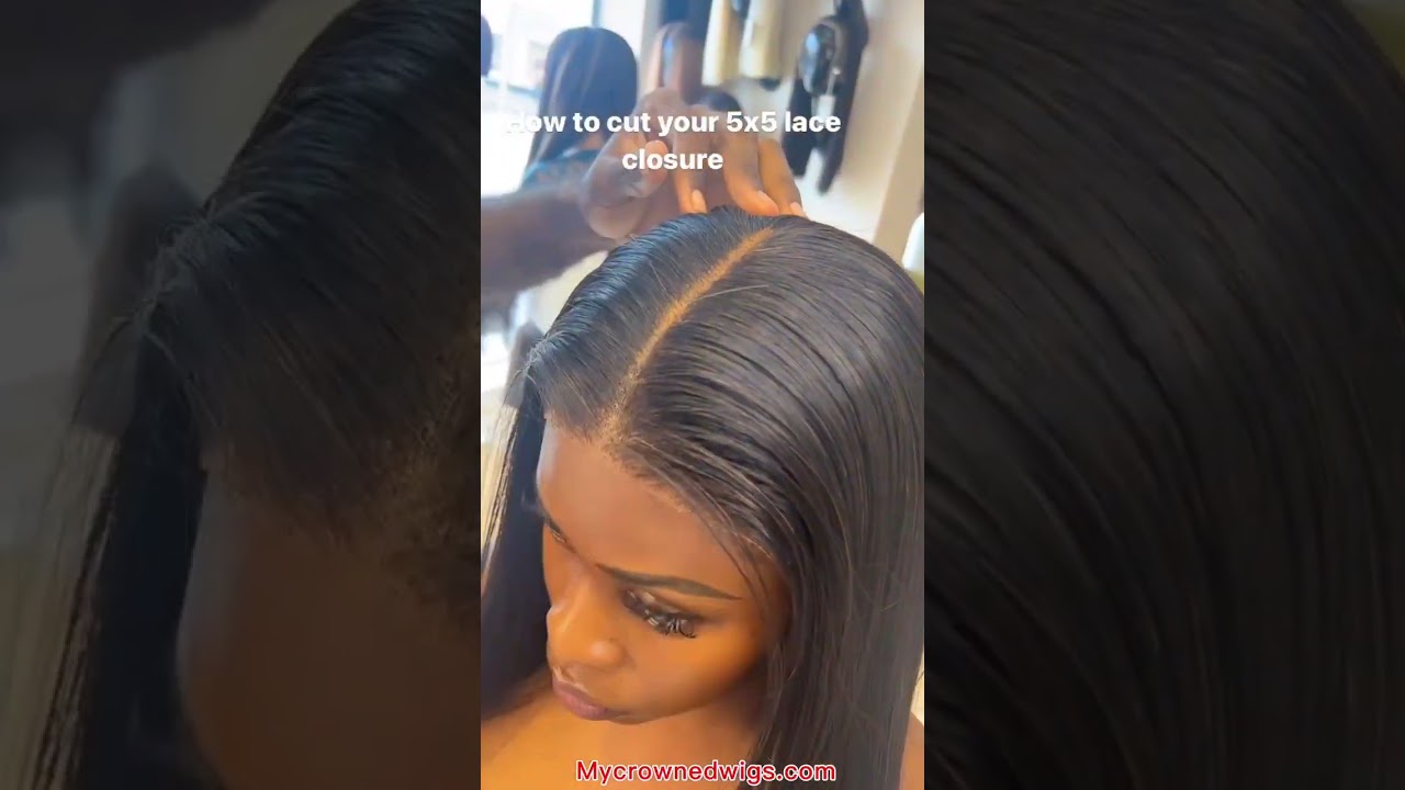 How to cut your 5x5 lace closure?😍 