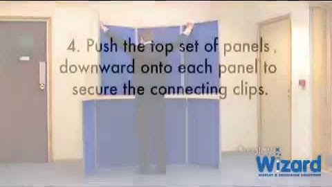 How To Put Up A Portable Folding Display Board Kit