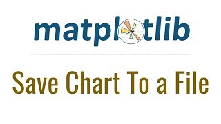 Matplotlib Tutorial 7 - Save Chart To a File Using savefig  2019