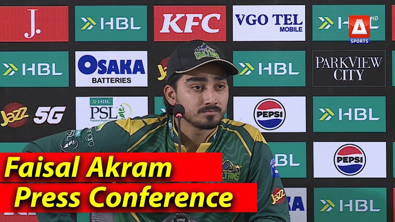 Akram Rta Multan Faisal Akram | Press Conference | Quetta Gladiators V Multan Sultans ...