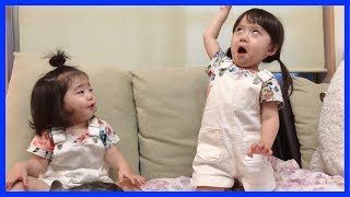 ２歳児&１歳児姉妹の動物モノマネ大会！【ゆうひなた】