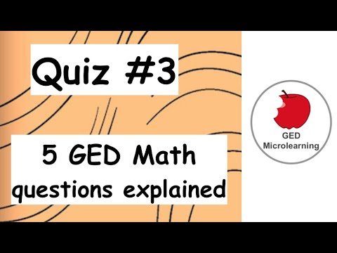 Quiz #3: 5 GED Math questions explained - YouTube